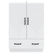 Bufet cu sertar Alb 66 x 34,5 x 92 cm Lemn prelucrat - WALTI WALTI