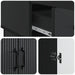 Bufet cu sertar Negru 66 x 34,5 x 92 cm Lemn prelucrat - WALTI WALTI