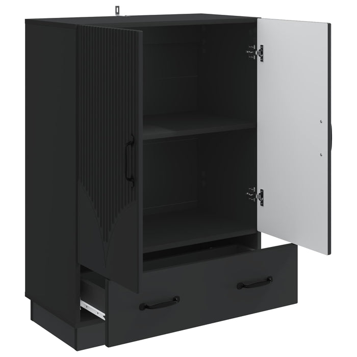 Bufet cu sertar Negru 66 x 34,5 x 92 cm Lemn prelucrat - WALTI WALTI