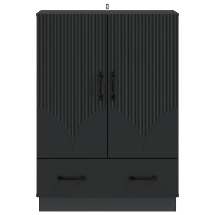 Bufet cu sertar Negru 66 x 34,5 x 92 cm Lemn prelucrat - WALTI WALTI