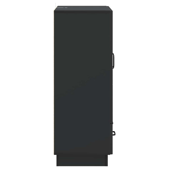 Bufet cu sertar Negru 66 x 34,5 x 92 cm Lemn prelucrat - WALTI WALTI