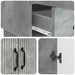 Bufet cu sertar Gri Beton 66 x 34,5 x 92 cm Lemn prelucrat - WALTI WALTI