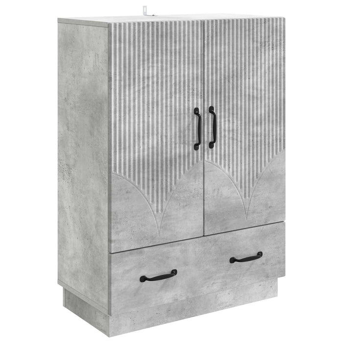 Bufet cu sertar Gri Beton 66 x 34,5 x 92 cm Lemn prelucrat - WALTI WALTI
