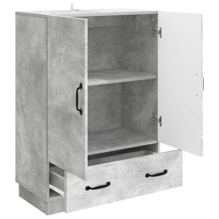 Bufet cu sertar Gri Beton 66 x 34,5 x 92 cm Lemn prelucrat - WALTI WALTI
