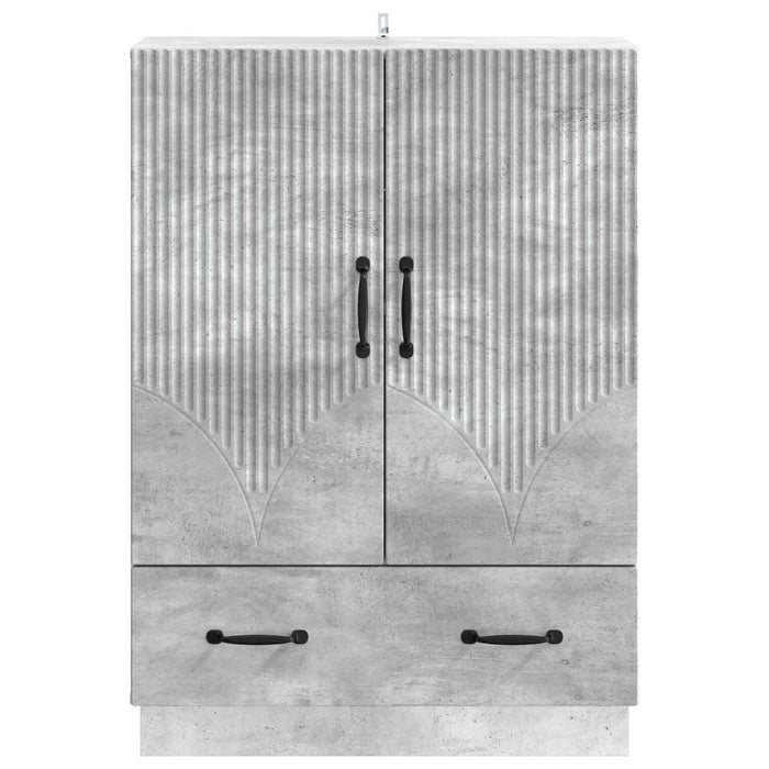 Bufet cu sertar Gri Beton 66 x 34,5 x 92 cm Lemn prelucrat - WALTI WALTI