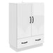 Bufet Alb foarte lucios 66 x 34,5 x 92 cm Lemn prelucrat - WALTI WALTI