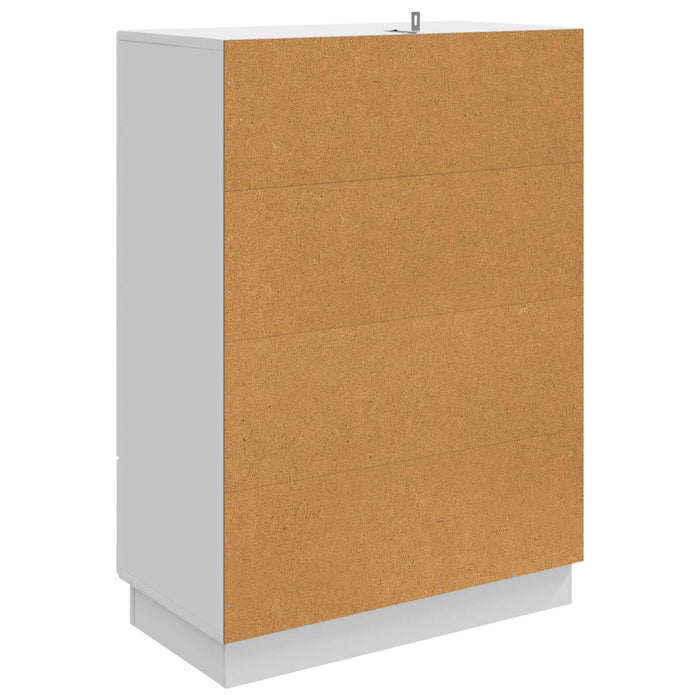 Bufet Alb foarte lucios 66 x 34,5 x 92 cm Lemn prelucrat - WALTI WALTI