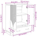 Bufet Alb foarte lucios 66 x 34,5 x 92 cm Lemn prelucrat - WALTI WALTI