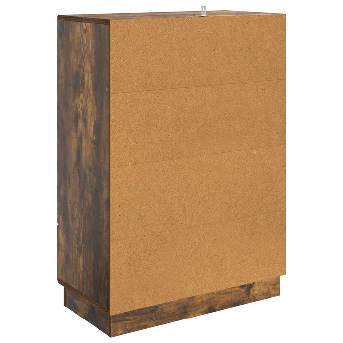 Bufet cu sertar Stejar fumuriu 66 x 34,5 x 92 cm Lemn prelucrat - WALTI WALTI