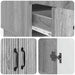 Bufet cu sertar Sonoma gri 66 x 34,5 x 92 cm Lemn prelucrat - WALTI WALTI