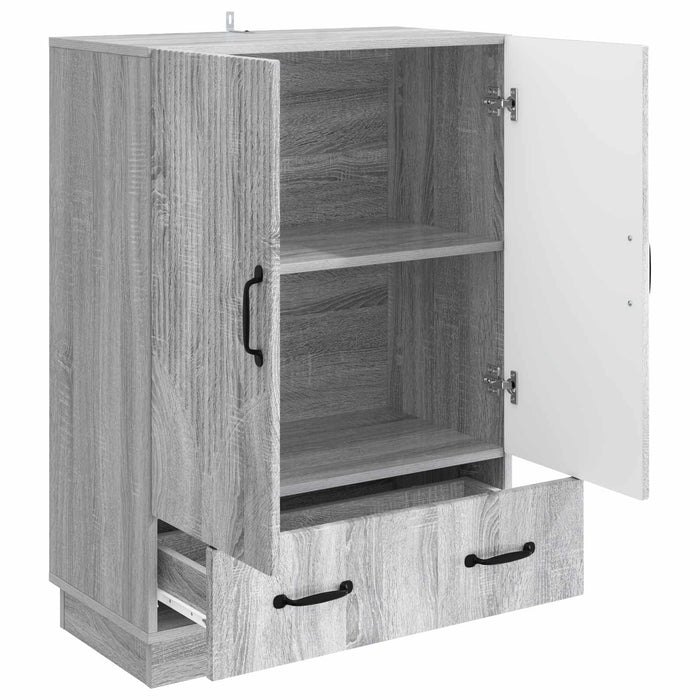 Bufet cu sertar Sonoma gri 66 x 34,5 x 92 cm Lemn prelucrat - WALTI WALTI