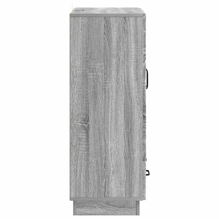 Bufet cu sertar Sonoma gri 66 x 34,5 x 92 cm Lemn prelucrat - WALTI WALTI