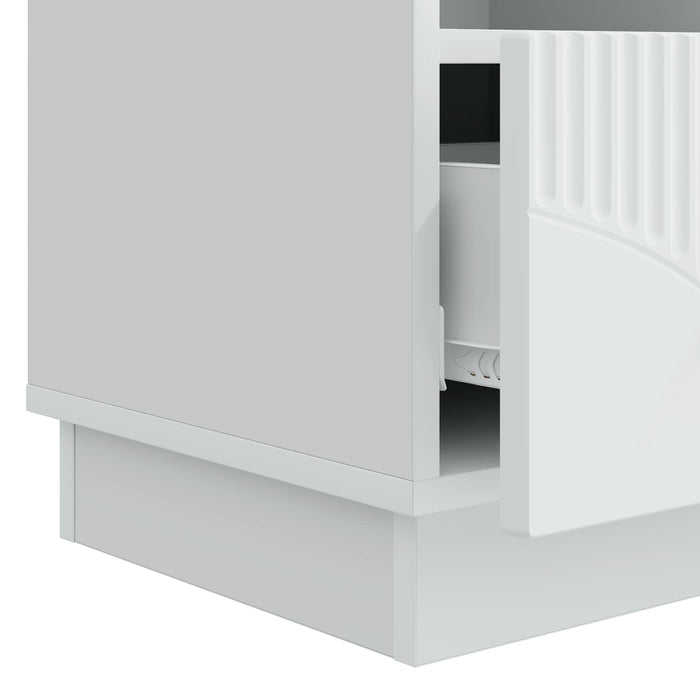 Cabinet TV cu sertar Alb 102 x 34,5 x 47 cm Lemn prelucrat - WALTI WALTI