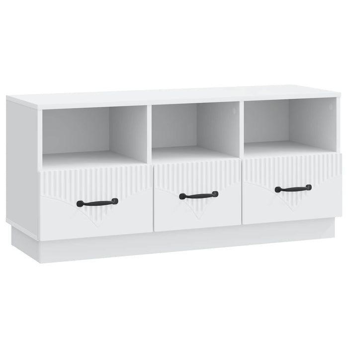 Cabinet TV cu sertar Alb 102 x 34,5 x 47 cm Lemn prelucrat - WALTI WALTI