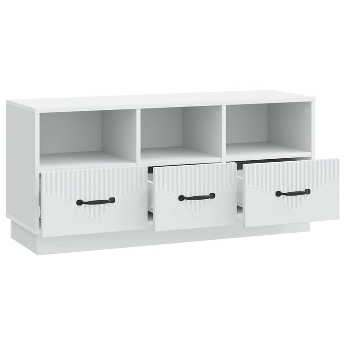 Cabinet TV cu sertar Alb 102 x 34,5 x 47 cm Lemn prelucrat - WALTI WALTI