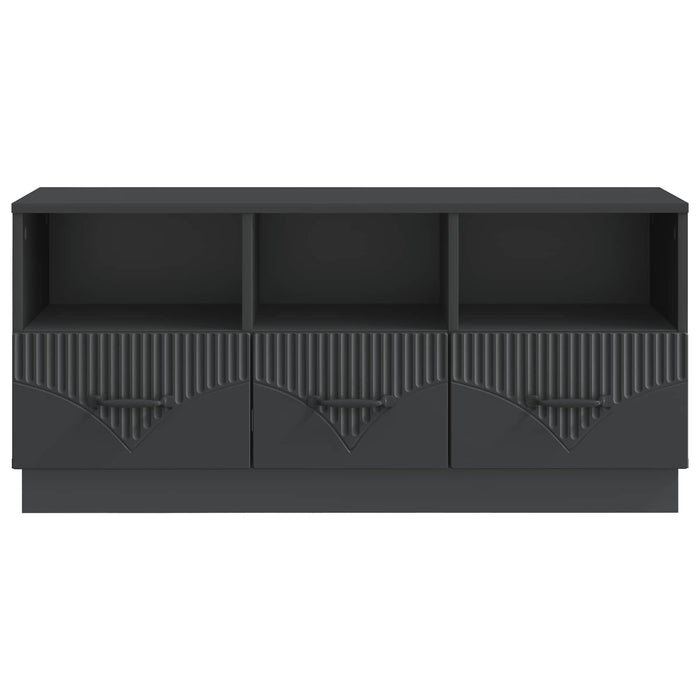 Cabinet TV cu sertar Negru 102 x 34,5 x 47 cm Lemn prelucrat - WALTI WALTI