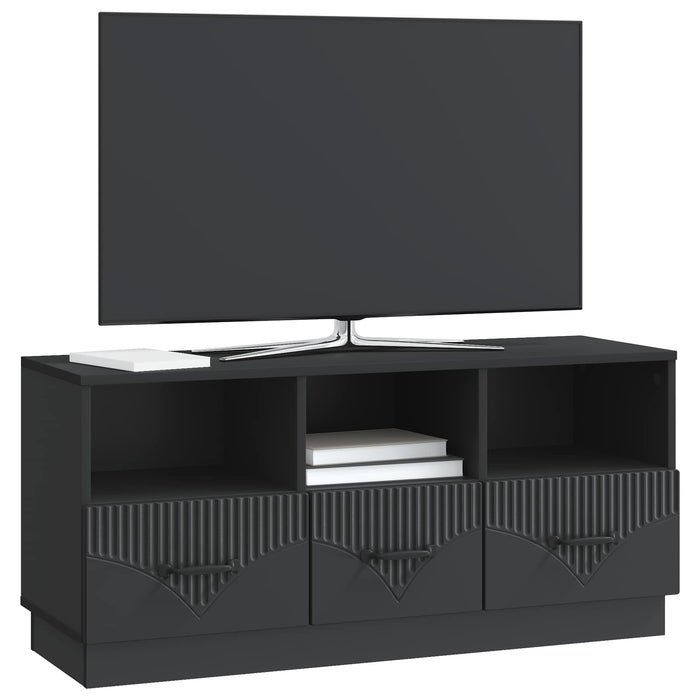 Cabinet TV cu sertar Negru 102 x 34,5 x 47 cm Lemn prelucrat - WALTI WALTI