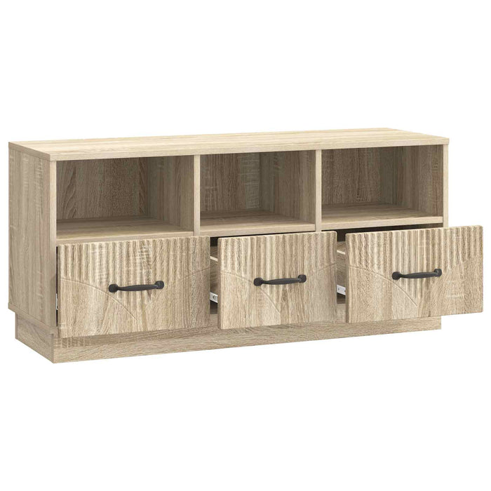 Cabinet TV Stejar Sonoma 102 x 34,5 x 47 cm Lemn prelucrat - WALTI WALTI