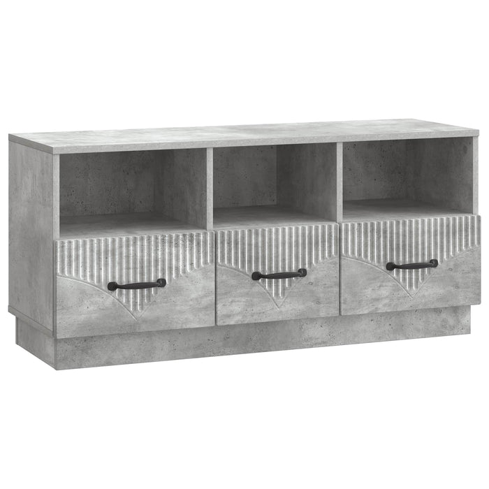 Cabinet TV Gri Beton 102 x 34,5 x 47 cm Lemn prelucrat - WALTI WALTI