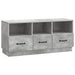 Cabinet TV Gri Beton 102 x 34,5 x 47 cm Lemn prelucrat - WALTI WALTI