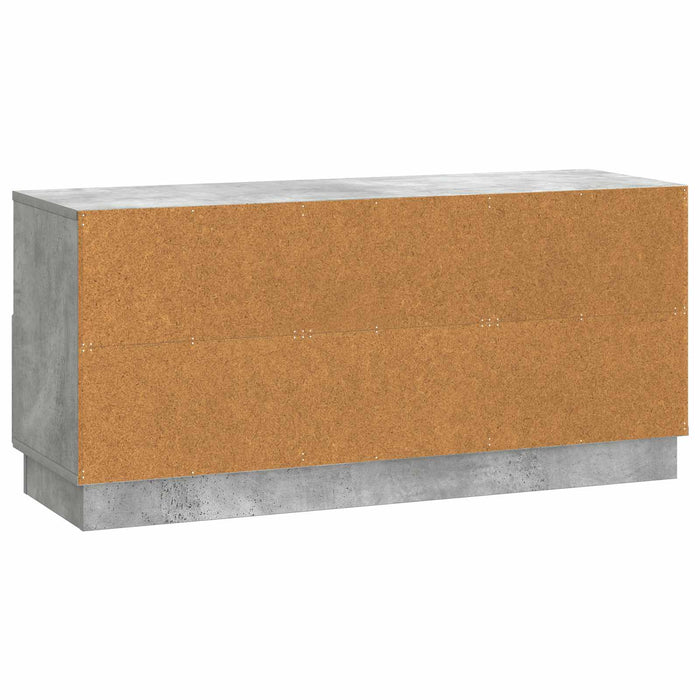 Cabinet TV Gri Beton 102 x 34,5 x 47 cm Lemn prelucrat - WALTI WALTI
