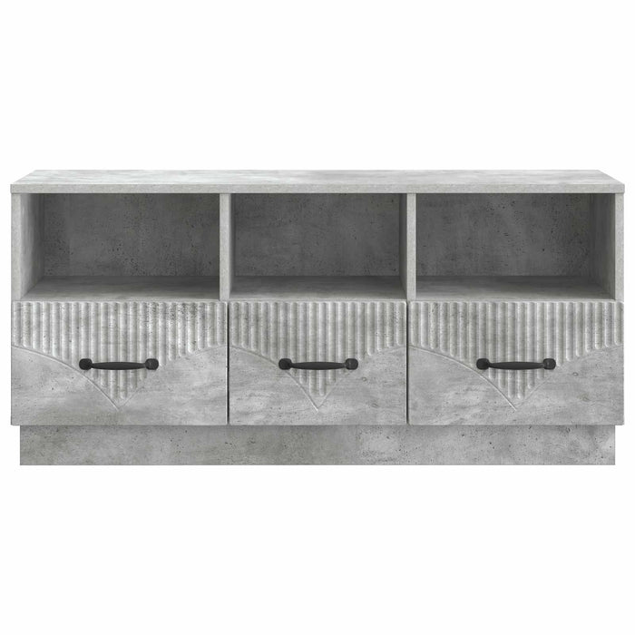Cabinet TV Gri Beton 102 x 34,5 x 47 cm Lemn prelucrat - WALTI WALTI