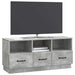 Cabinet TV Gri Beton 102 x 34,5 x 47 cm Lemn prelucrat - WALTI WALTI
