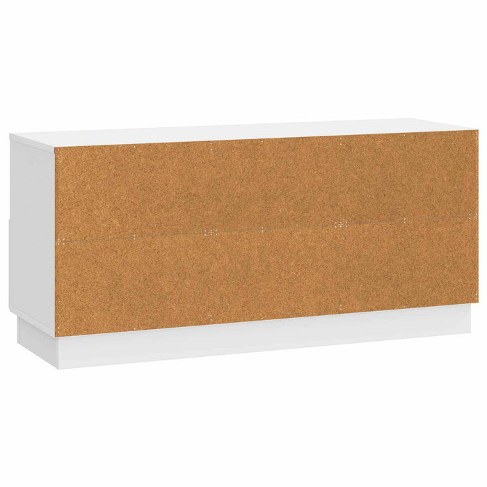 Cabinet TV Alb foarte lucios 102 x 34,5 x 47 cm Lemn prelucrat - WALTI WALTI