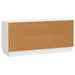 Cabinet TV Alb foarte lucios 102 x 34,5 x 47 cm Lemn prelucrat - WALTI WALTI