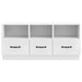 Cabinet TV Alb foarte lucios 102 x 34,5 x 47 cm Lemn prelucrat - WALTI WALTI