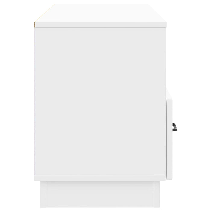 Cabinet TV Alb foarte lucios 102 x 34,5 x 47 cm Lemn prelucrat - WALTI WALTI