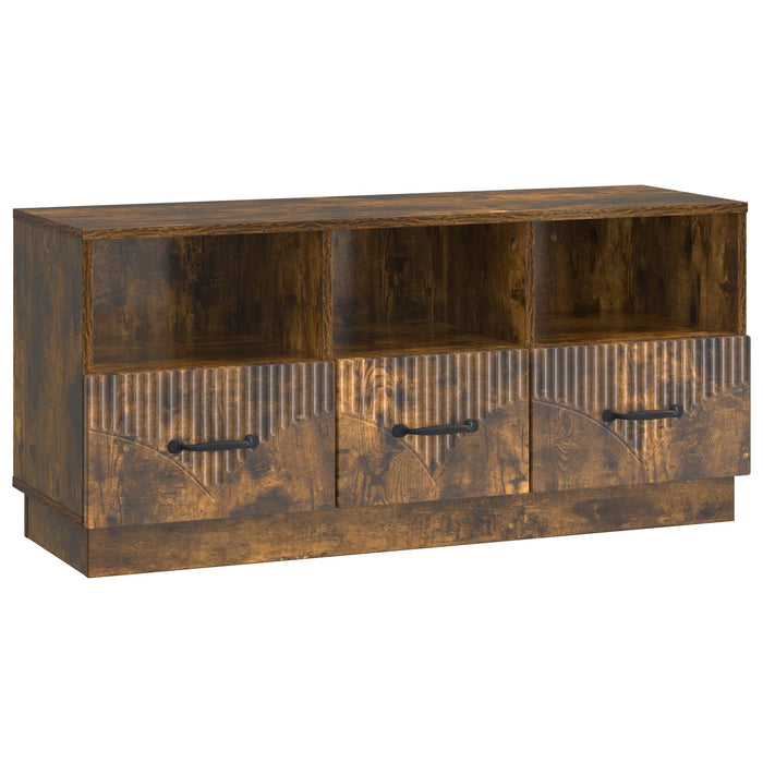 Cabinet TV Stejar fumuriu 102 x 34,5 x 47 cm Lemn prelucrat - WALTI WALTI