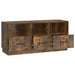 Cabinet TV Stejar fumuriu 102 x 34,5 x 47 cm Lemn prelucrat - WALTI WALTI