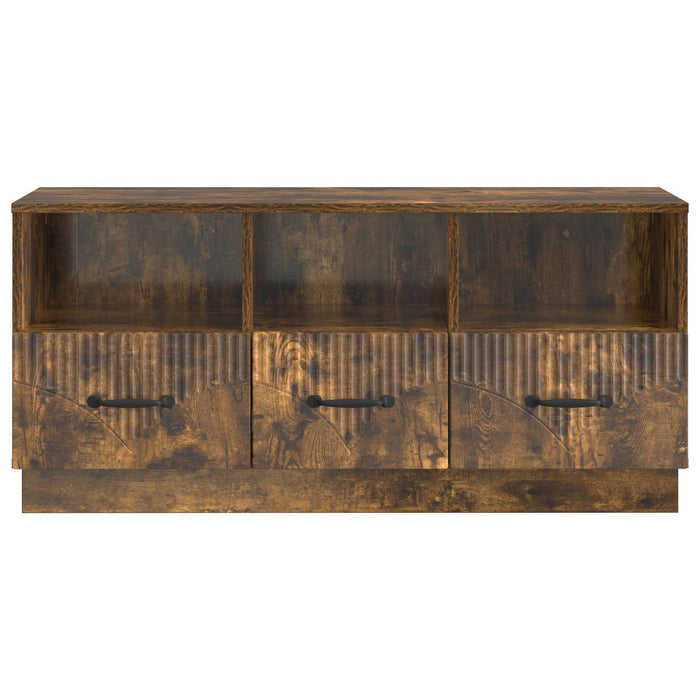 Cabinet TV Stejar fumuriu 102 x 34,5 x 47 cm Lemn prelucrat - WALTI WALTI