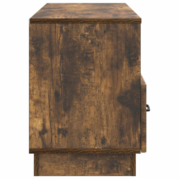 Cabinet TV Stejar fumuriu 102 x 34,5 x 47 cm Lemn prelucrat - WALTI WALTI
