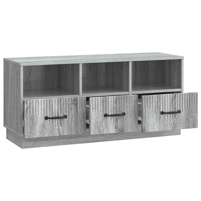 Cabinet TV Sonoma gri 102 x 34,5 x 47 cm Lemn prelucrat - WALTI WALTI