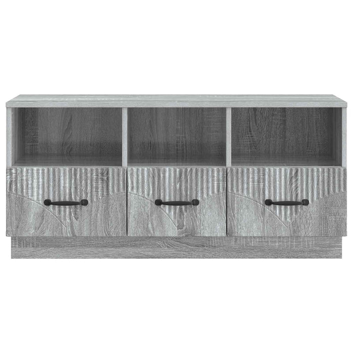 Cabinet TV Sonoma gri 102 x 34,5 x 47 cm Lemn prelucrat - WALTI WALTI