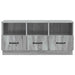 Cabinet TV Sonoma gri 102 x 34,5 x 47 cm Lemn prelucrat - WALTI WALTI