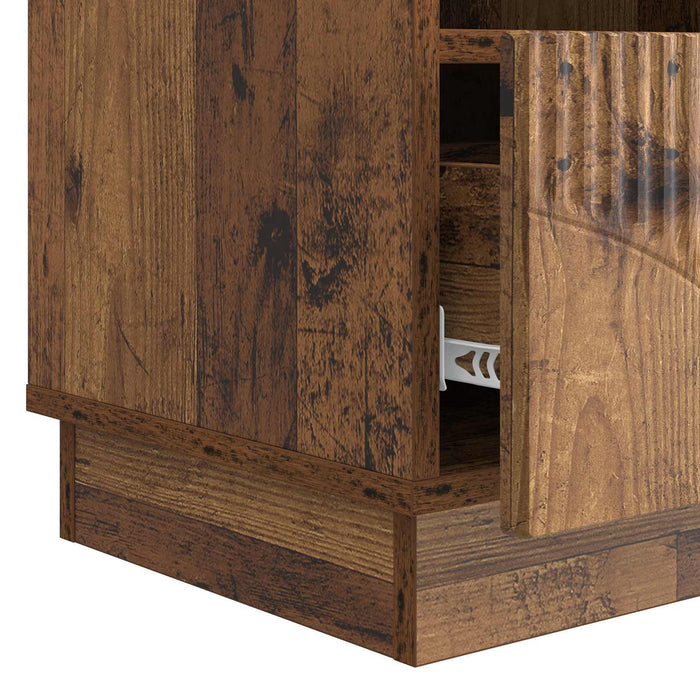 Cabinet TV Lemn vechi 102 x 34,5 x 47 cm Lemn prelucrat - WALTI WALTI
