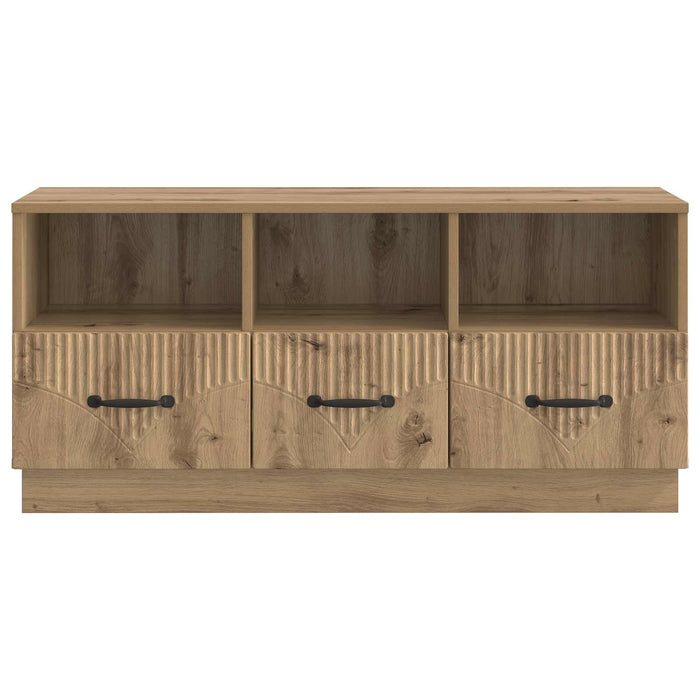Cabinet TV Stejar Artizanal 102 x 34,5 x 47 cm Lemn prelucrat - WALTI WALTI