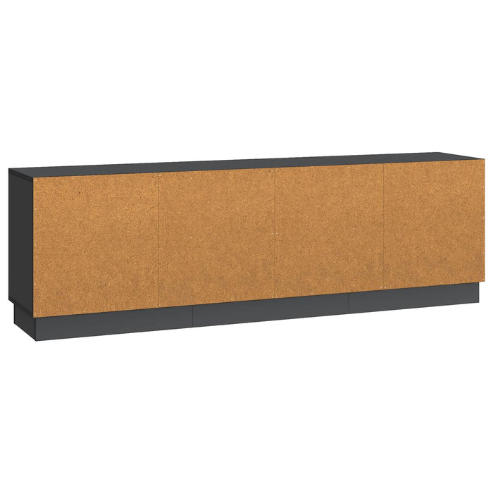 Cabinet TV Negru 150 x 31 x 47 cm Lemn prelucrat - WALTI WALTI
