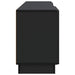 Cabinet TV Negru 150 x 31 x 47 cm Lemn prelucrat - WALTI WALTI