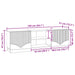 Cabinet TV Stejar Sonoma 150 x 31 x 47 cm Lemn prelucrat - WALTI WALTI