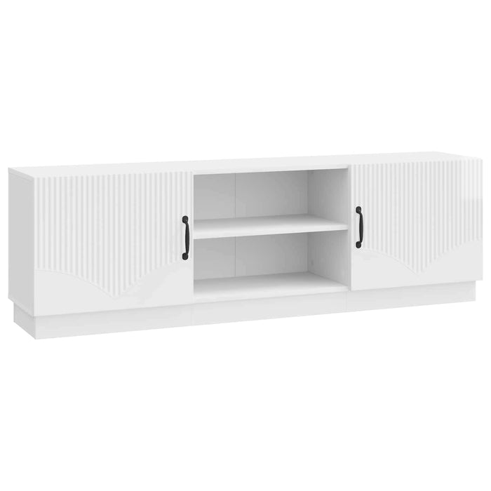 Cabinet TV Alb foarte lucios 150 x 31 x 47 cm Lemn prelucrat - WALTI WALTI