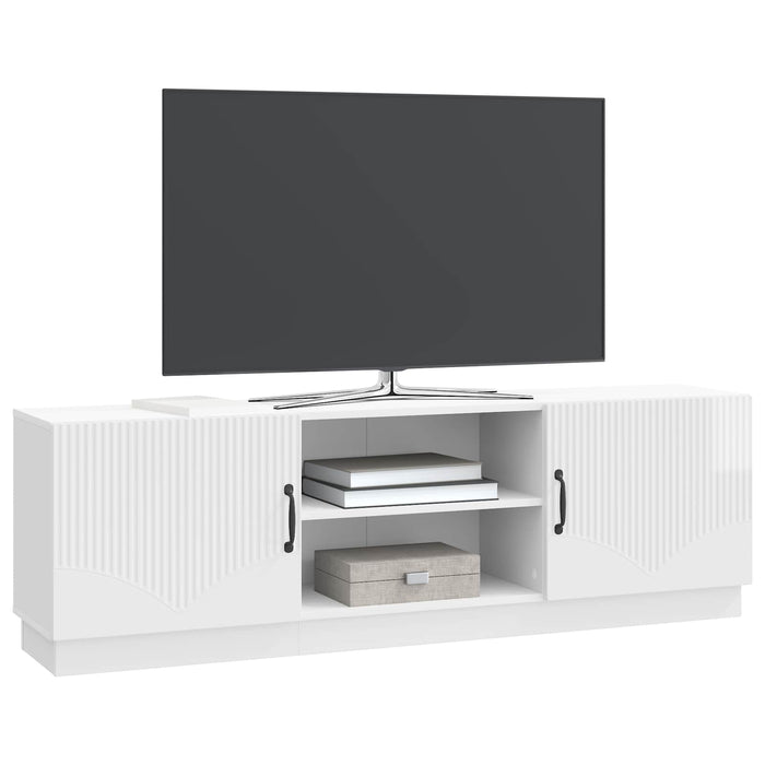 Cabinet TV Alb foarte lucios 150 x 31 x 47 cm Lemn prelucrat - WALTI WALTI