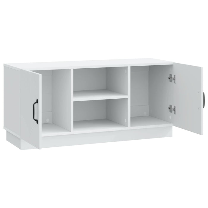 Cabinet TV Alb 102 x 34,5 x 47 cm Lemn prelucrat - WALTI WALTI