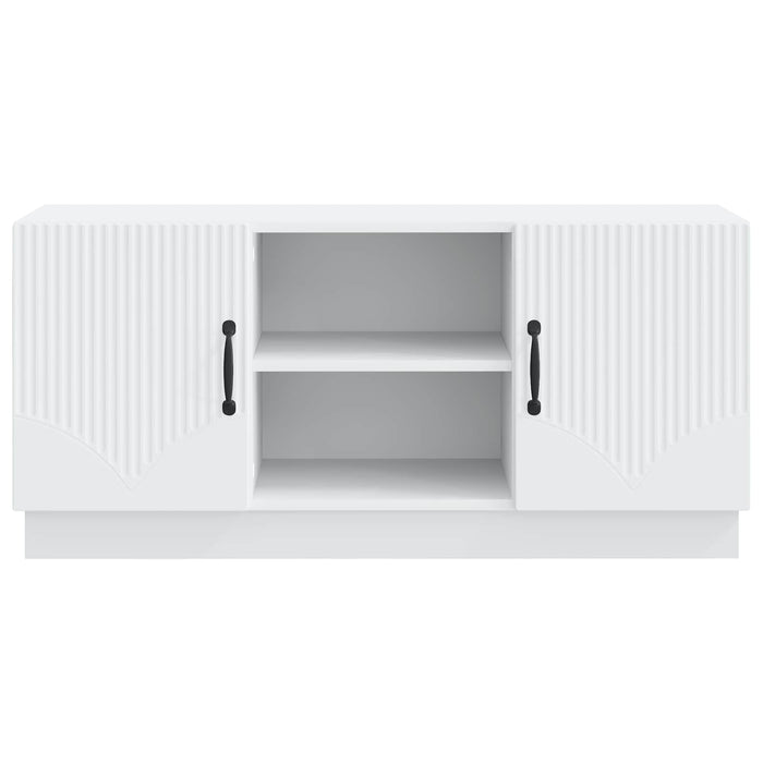 Cabinet TV Alb 102 x 34,5 x 47 cm Lemn prelucrat - WALTI WALTI