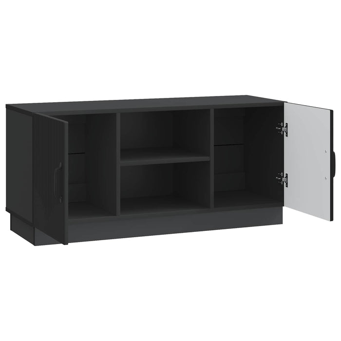 Cabinet TV Negru 102 x 34,5 x 47 cm Lemn prelucrat - WALTI WALTI