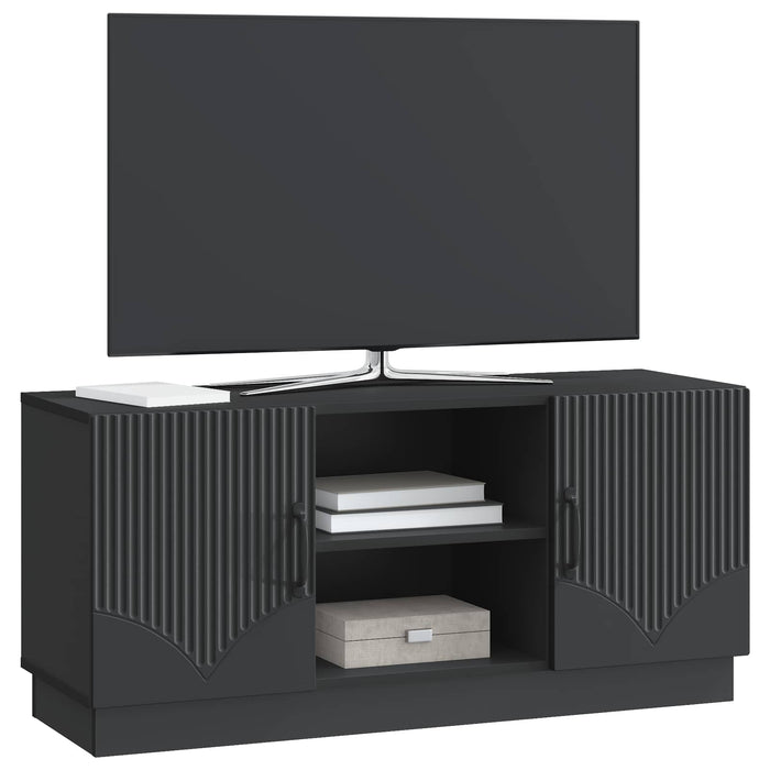 Cabinet TV Negru 102 x 34,5 x 47 cm Lemn prelucrat - WALTI WALTI