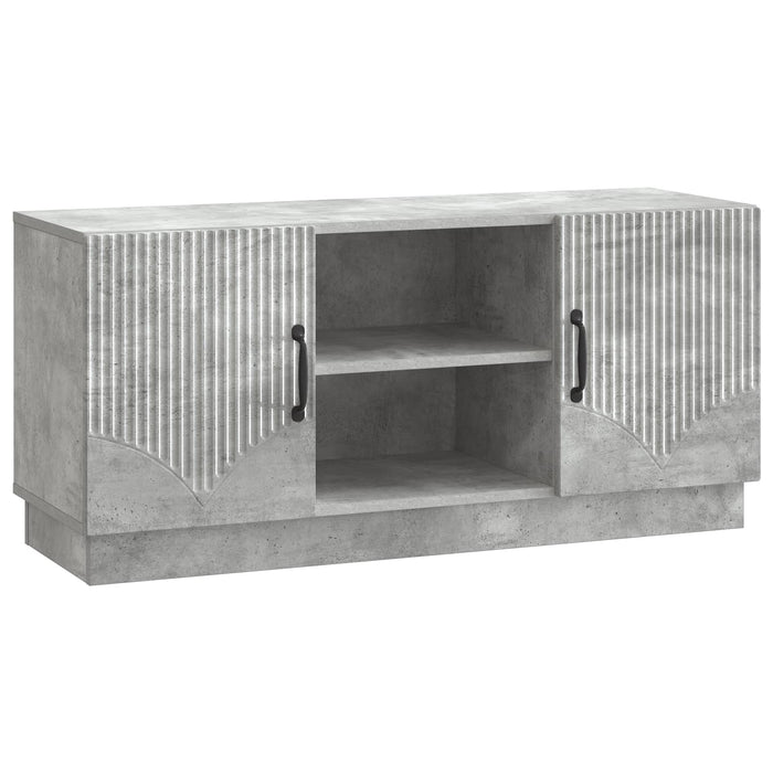 Cabinet TV Gri Beton 102 x 34,5 x 47 cm Lemn prelucrat - WALTI WALTI